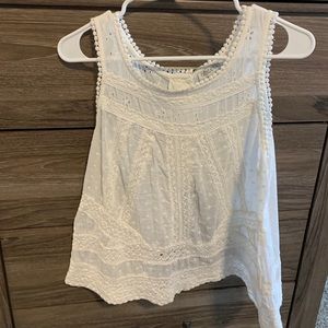 Eyelet crop tank